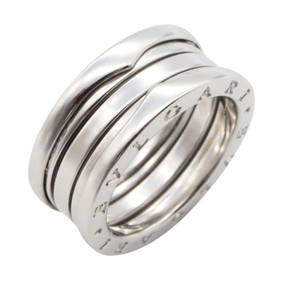 ブルガリ BVLGARI B-zero1 ビーゼロワン リング 3バンド リング・指輪 ジュエリー K18WG(ホワイトゴールド) メンズ レディース シルバー系 【中古】