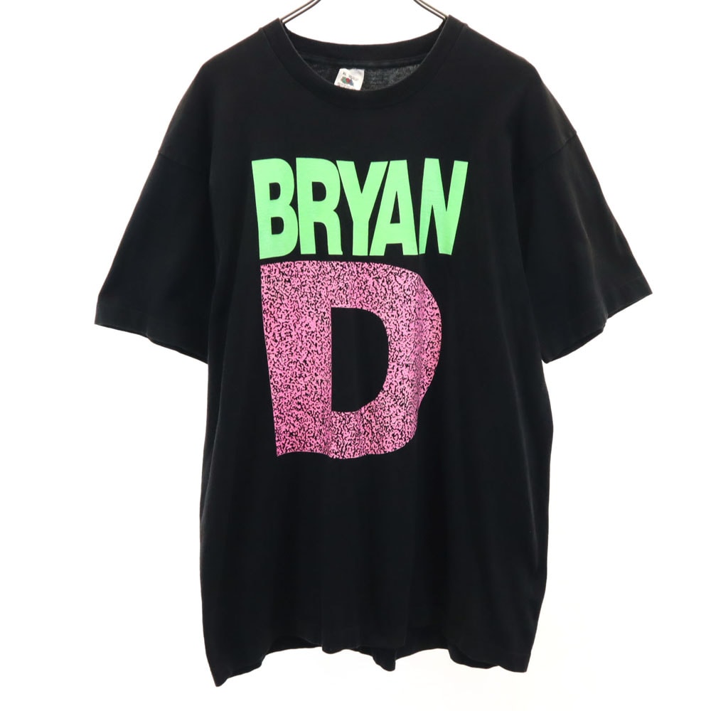 FRUIT OF THE LOOM フルーツオブザルーム 90s USA製 BRYAN ネオンカラー 半袖 シングルステッチ Tシャツ XL オールド ヴィンテージ