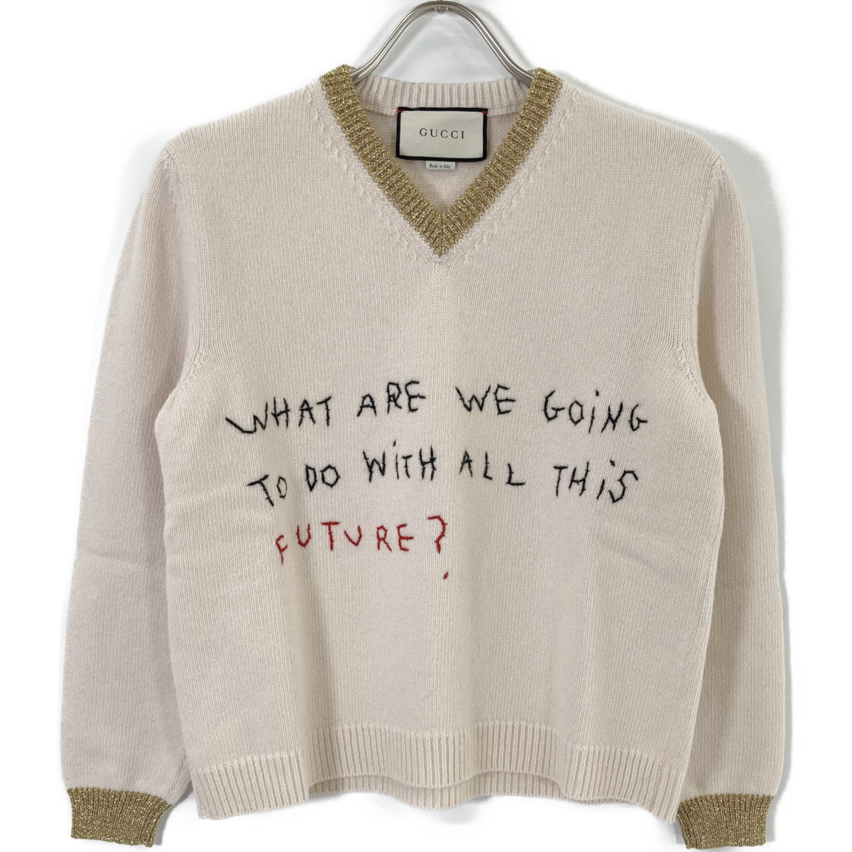 グッチ アイボリー 493513 ココキャピタン コラボ ニット M