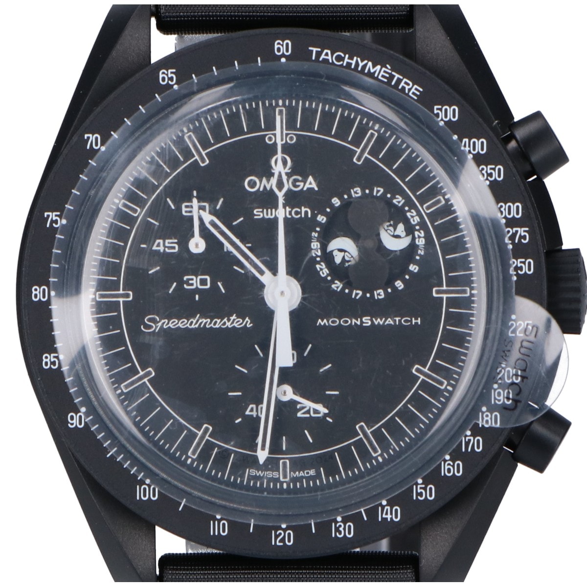 オメガ xSWATCH スウォッチ【新品】SO33B700 MISSION TO THE MOONPHASE クロノグラフ クオーツ