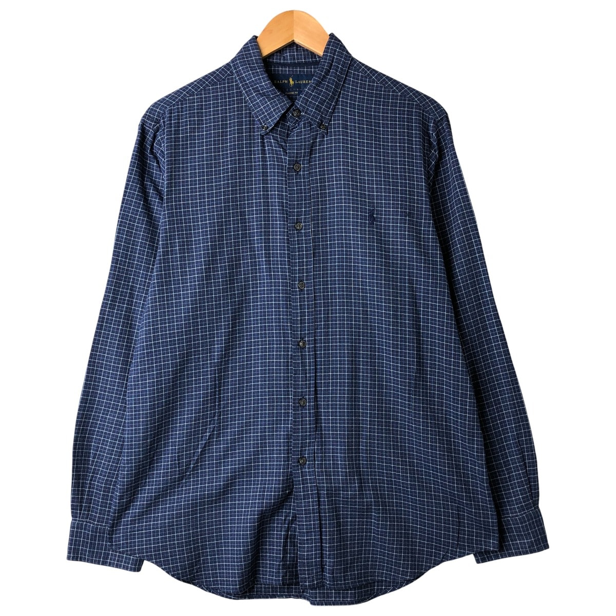 古着 ラルフローレン Ralph Lauren CLASSIC FIT 長袖 ボタンダウンチェックシャツ メンズL相当/eaa597066