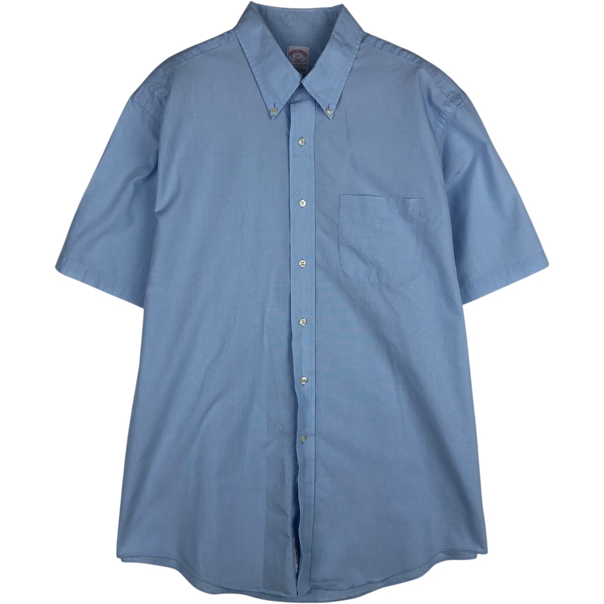 古着 ブルックスブラザーズ Brooks Brothers 346 LEGULAR FIT 半袖 ボタンダウンシャツ メンズXL相当/eaa644912