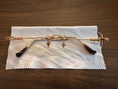 CHROME HEARTS PILLS III フローラルテンプルリムレス 眼鏡