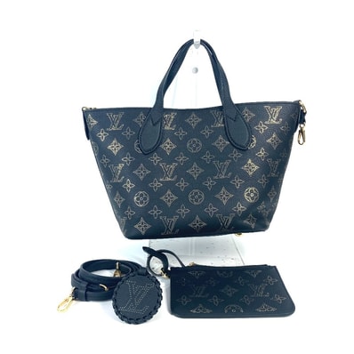 ルイヴィトン LOUIS VUITTON ブロッサムPM M23393 モノグラムマヒナ トートバッグ カバン 斜め掛け ハンドバッグ ショルダーバッグ モノグラムマヒナレザー ブラック 新品同様