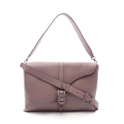 ディオール Dior ディオール ピロー ショルダーバッグ バッグ レザー メンズ レディース ピンク系 【中古】