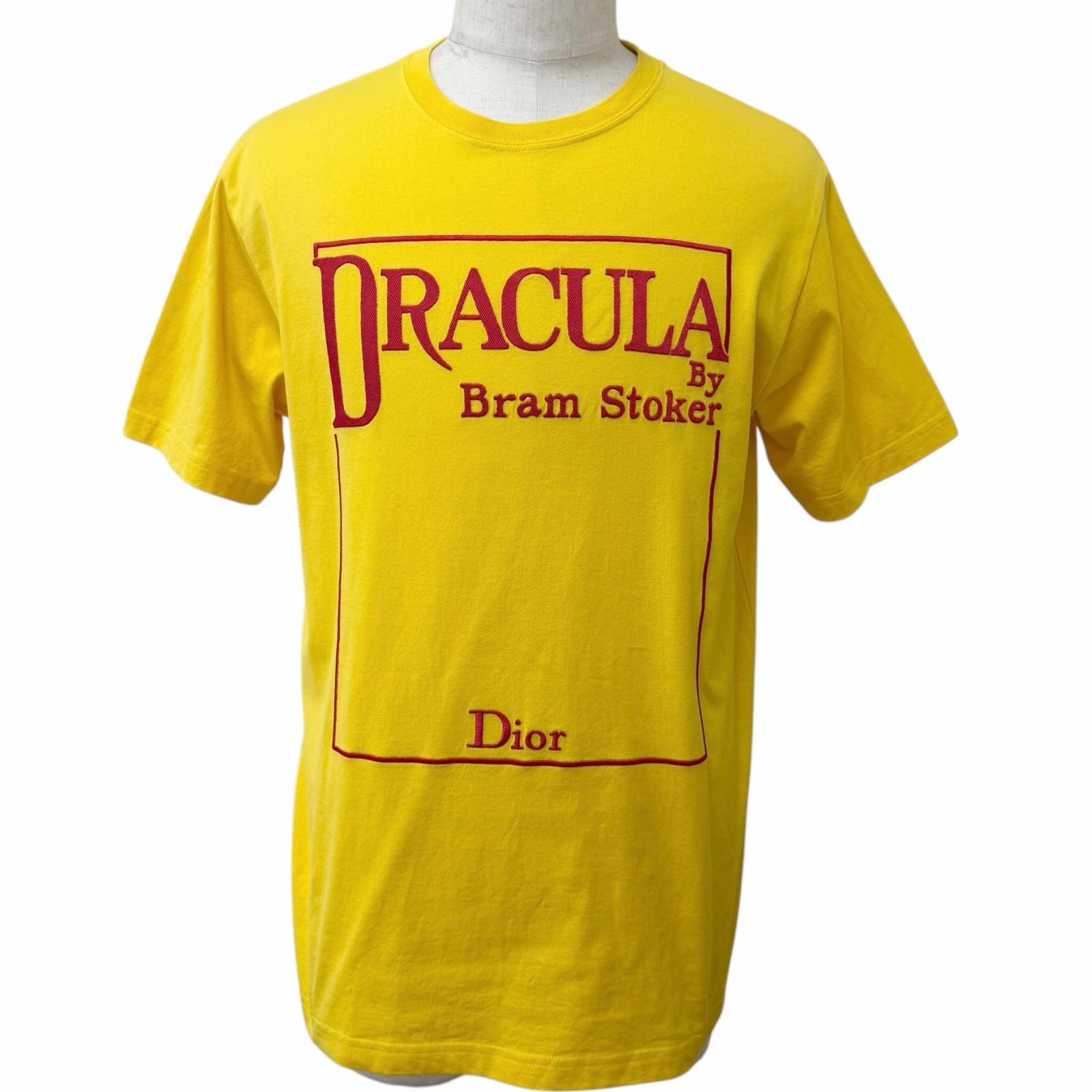 極美品 ディオールオム 半袖Tシャツ イエロー 683J640A0677