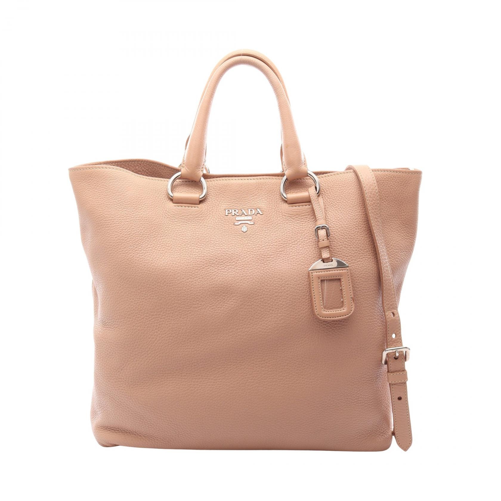 プラダ PRADA VIT.DAINO 2WAY トートバッグ バッグ レザー レディース ピンク系 BN1713 【中古】