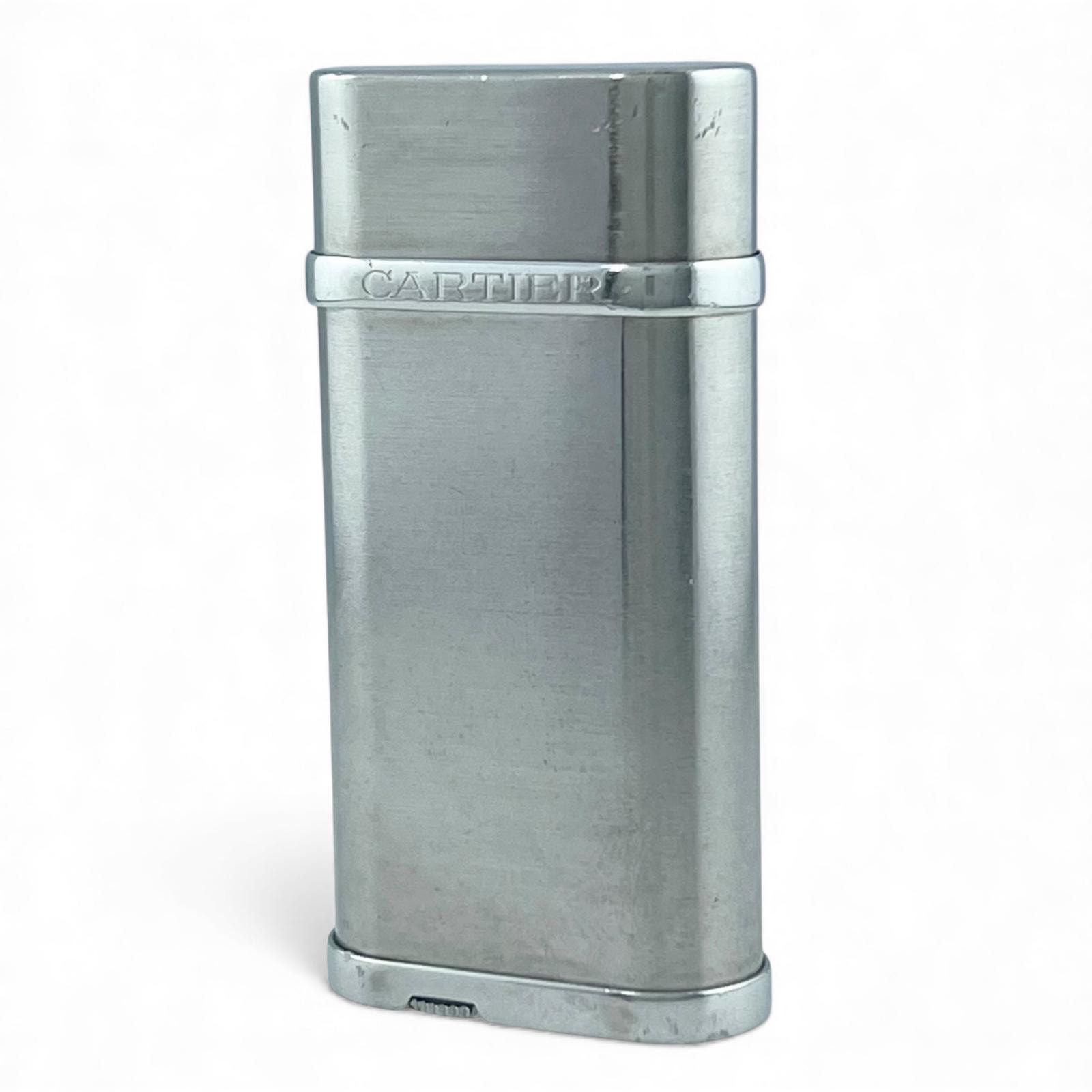 良品 カルティエ ライター メタルシルバー メンズ