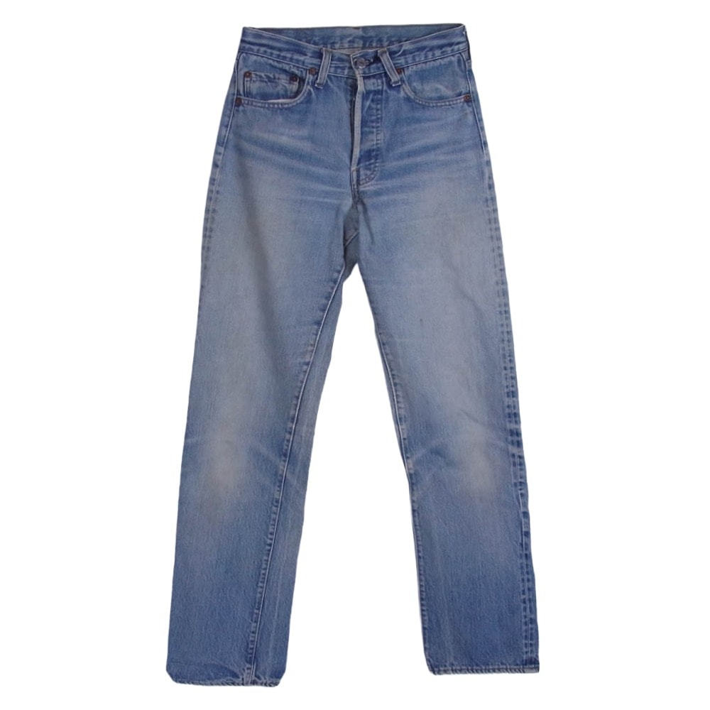 Levi's リーバイス デニムパンツ 80s 501 赤耳 ボタン裏刻印524 デニム パンツ ライトブルー系 W28W36【中古】