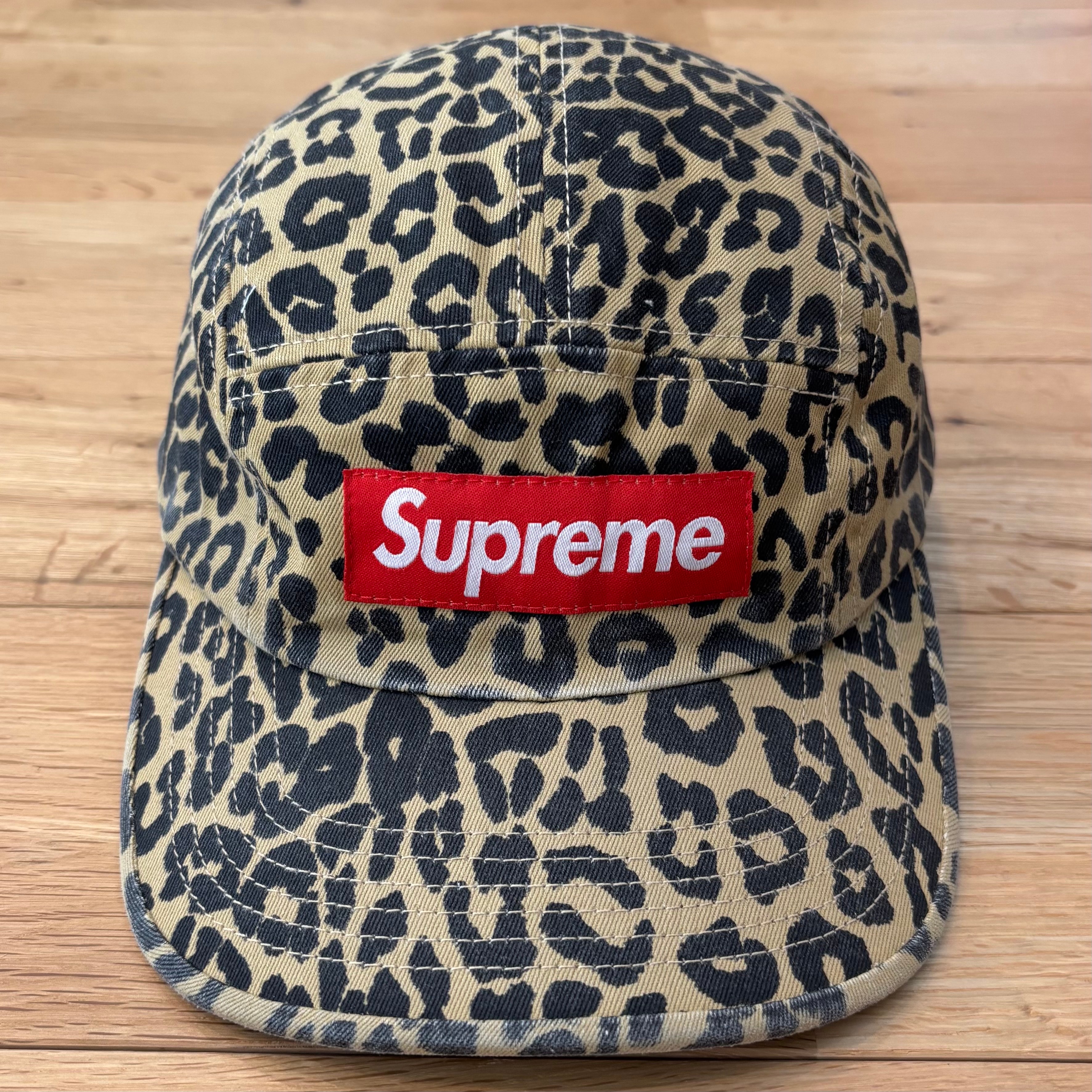 Supreme Washed Chino Twill Camp Cap "Leopard"(23FW)