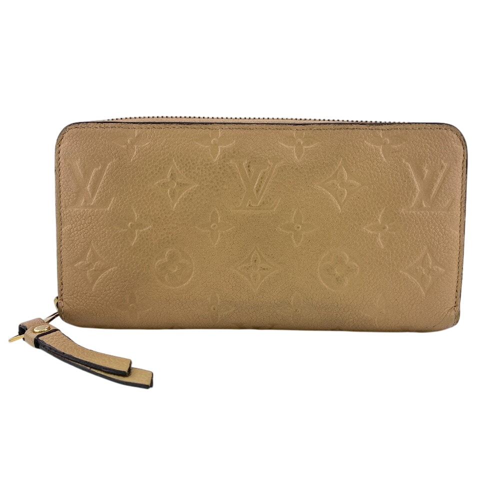 ルイヴィトン LOUIS VUITTON 長財布 モノグラム アンプラント ジッピーウォレット ラウンドファスナー M69034 ベージュ