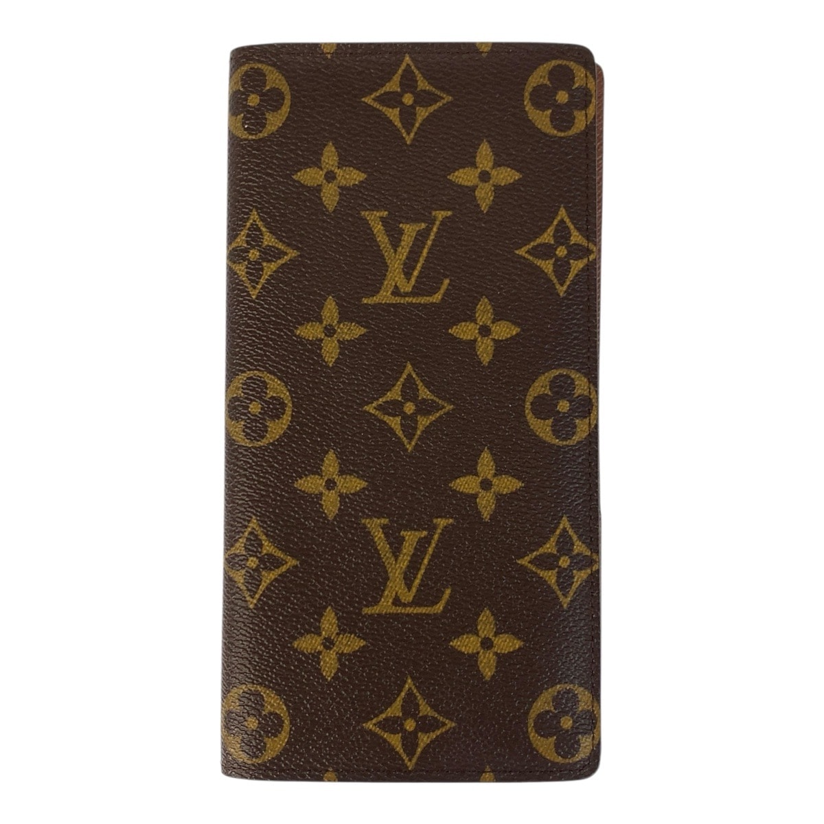 美品 LOUIS VUITTON ルイヴィトン モノグラム ポルトフォイユ ブラザ ブラウン ゴールド金具 PVC 長財布 ロングウォレット 504181 【中古】