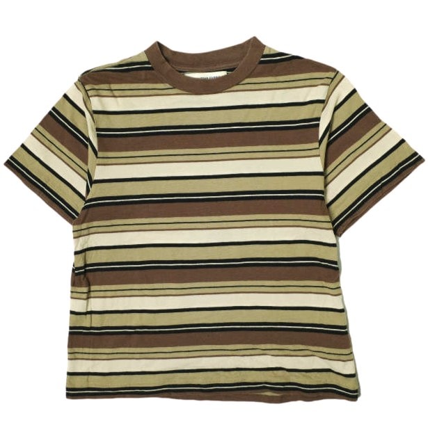 BEAMS BOY ビームスボーイ 21SS マルチボーダークルーネックショートスリーブTシャツ 13-04-0868-454 ONE SIZE ブラウン 半袖 トップス g14532
