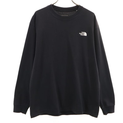 THE NORTH FACE ノースフェイス バックスクエアロゴ 長袖 Tシャツ M ブラック NT82131 アウトドア ロンT