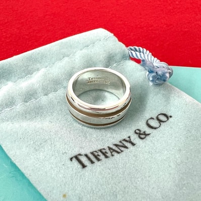 TIFFANY&Co. ティファニー グルーブド ダブルライン リング シルバー925 リング・指輪 10号 シルバー
05777