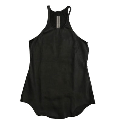 Rick Owens リックオウエンス タンクトップ 24SS RP01D2121-LNV LIDO期 ノースリーブ レザー タンクトップ ブラック系 40【中古】