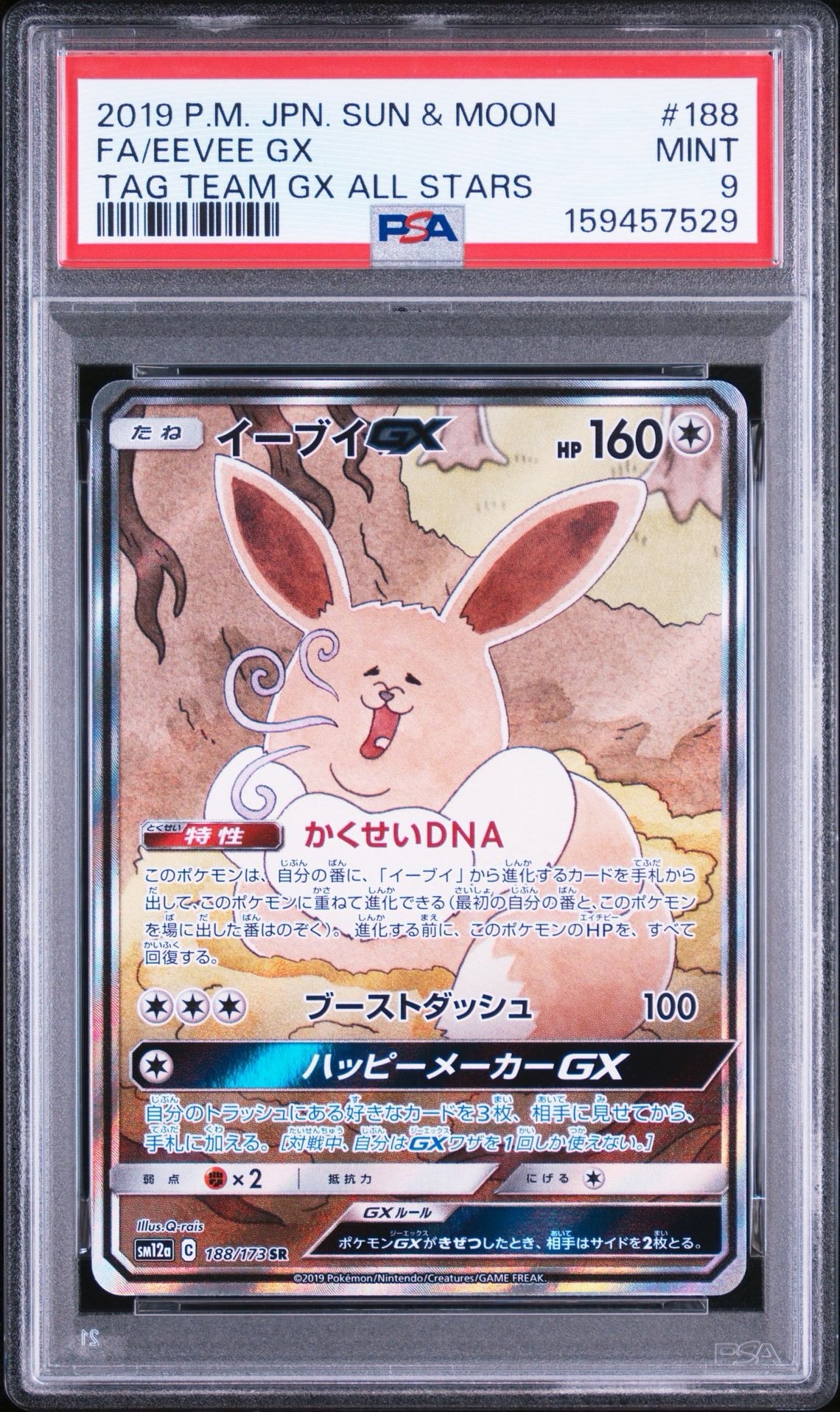 イーブイGX SR: SA[SM12a 188/173](ハイクラスパック「TAG TEAM GX