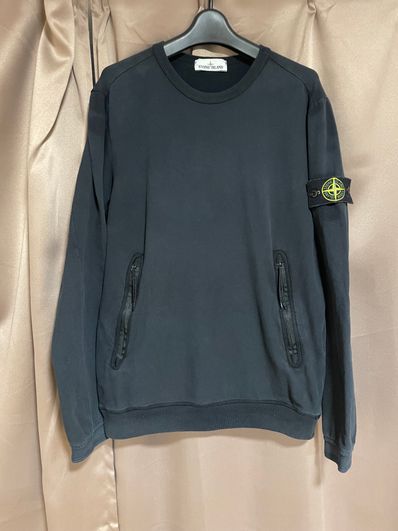 Stone Island 62420 Brushed Organic Cotton Fleece "Lead Grey" 811562420