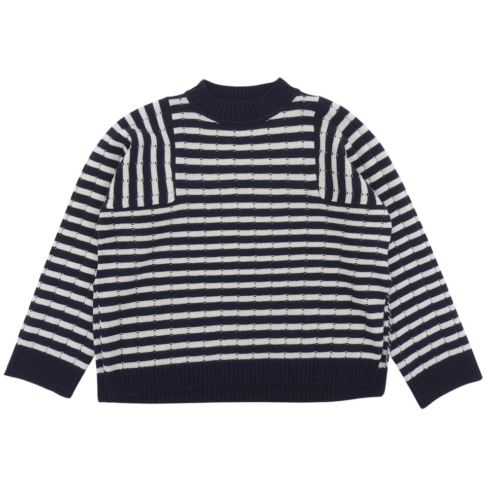 マックスマーラウィークエンド 美品 マリンボーダーニット トップス レディース ネイビー×ホワイト M 2353662633 M