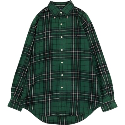 古着 ラルフローレン Ralph Lauren BLAKE 長袖 ボタンダウン フランネルチェックシャツ メンズS相当/eaa677098