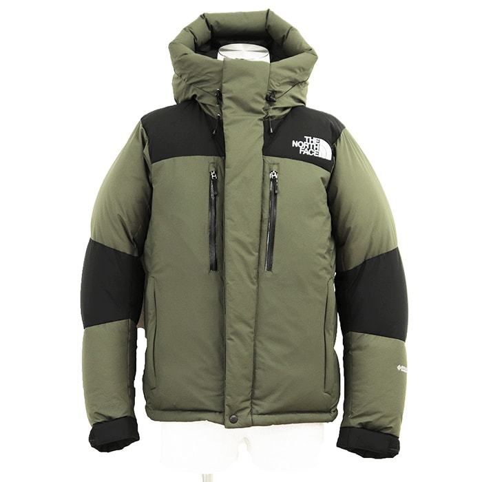 SALE【美品】THE NORTH FACE ザ・ノースフェイス ダウンジャケット バルトロライト サイズ M メンズ ロゴ エンブロイダリー 刺繍 ゴアテックス アウター オリーブ ベトナム製