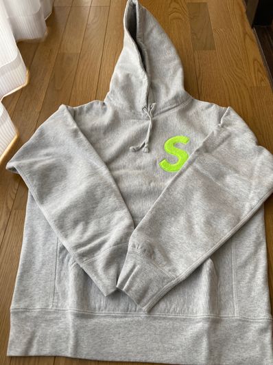 Supreme S Logo Hooded Sweatshirt "Grey" (19FW)