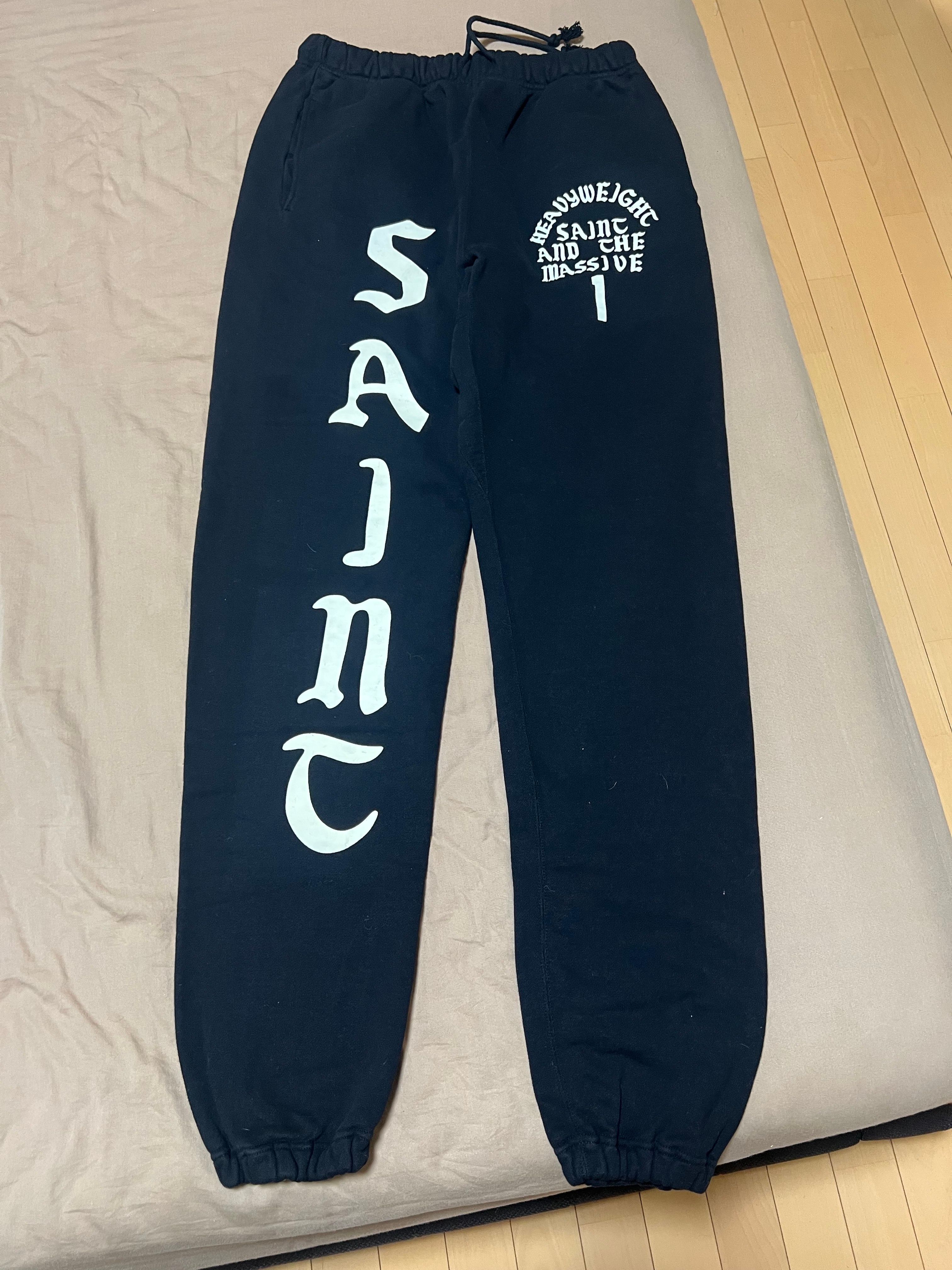 SAINT Mxxxxxx Swt Pnt_It'S Saint "Black" SM-YS1-0000-049