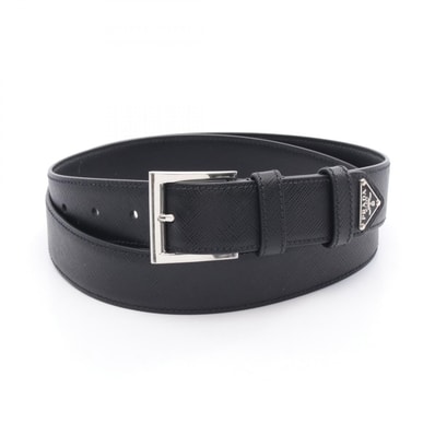 プラダ PRADA トライアングルロゴ ベルト 衣料品 レザー メンズ ブラック系 2CC672053F0002100 【新品】