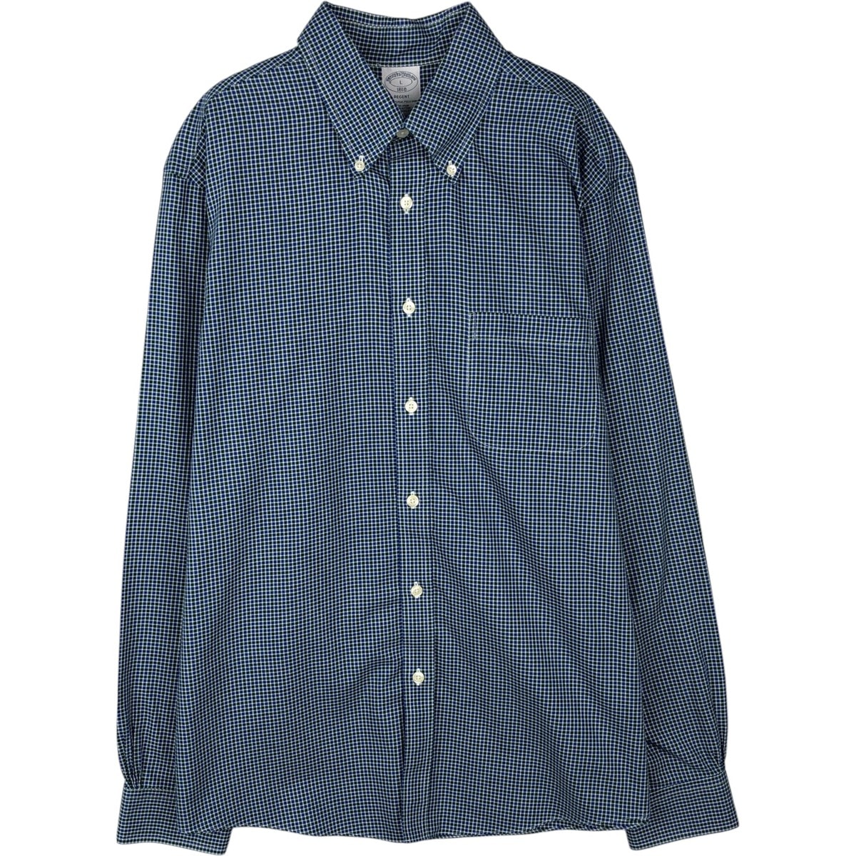 古着 ブルックスブラザーズ Brooks Brothers 1818 REGENT 長袖 ボタンダウンチェックシャツ メンズL相当/eaa646566