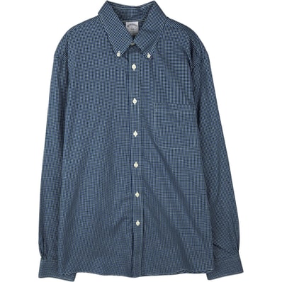 古着 ブルックスブラザーズ Brooks Brothers 1818 REGENT 長袖 ボタンダウンチェックシャツ メンズL相当/eaa646566