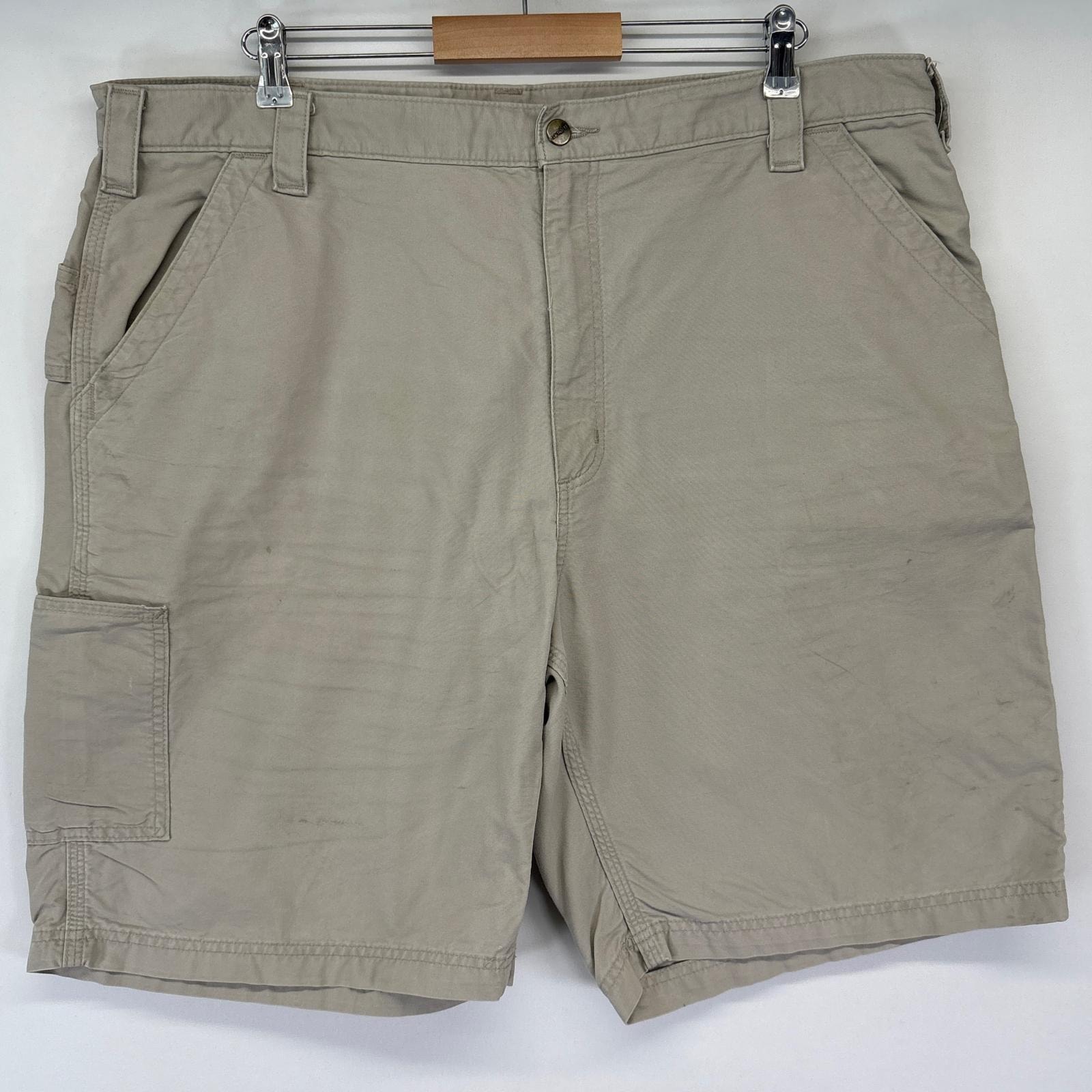 古着 カーハート Carhartt ショートパンツ ダック ハーフ 半ズボン 短パン ワンポイントロゴ ワーク 大きいサイズ w42 グレー系 メンズ