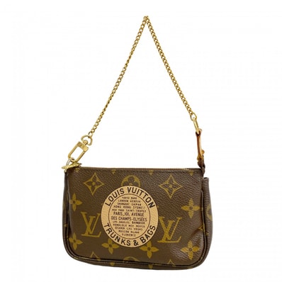 【6dd4961-k】ルイヴィトン ポーチ モノグラム ミニポシェットアクセソワール M60153 ブラック【中古】レディース