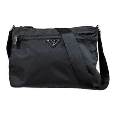 プラダ ショルダーバッグ ナイロン BT0421 ブラック ユニセックス PRADA 中古