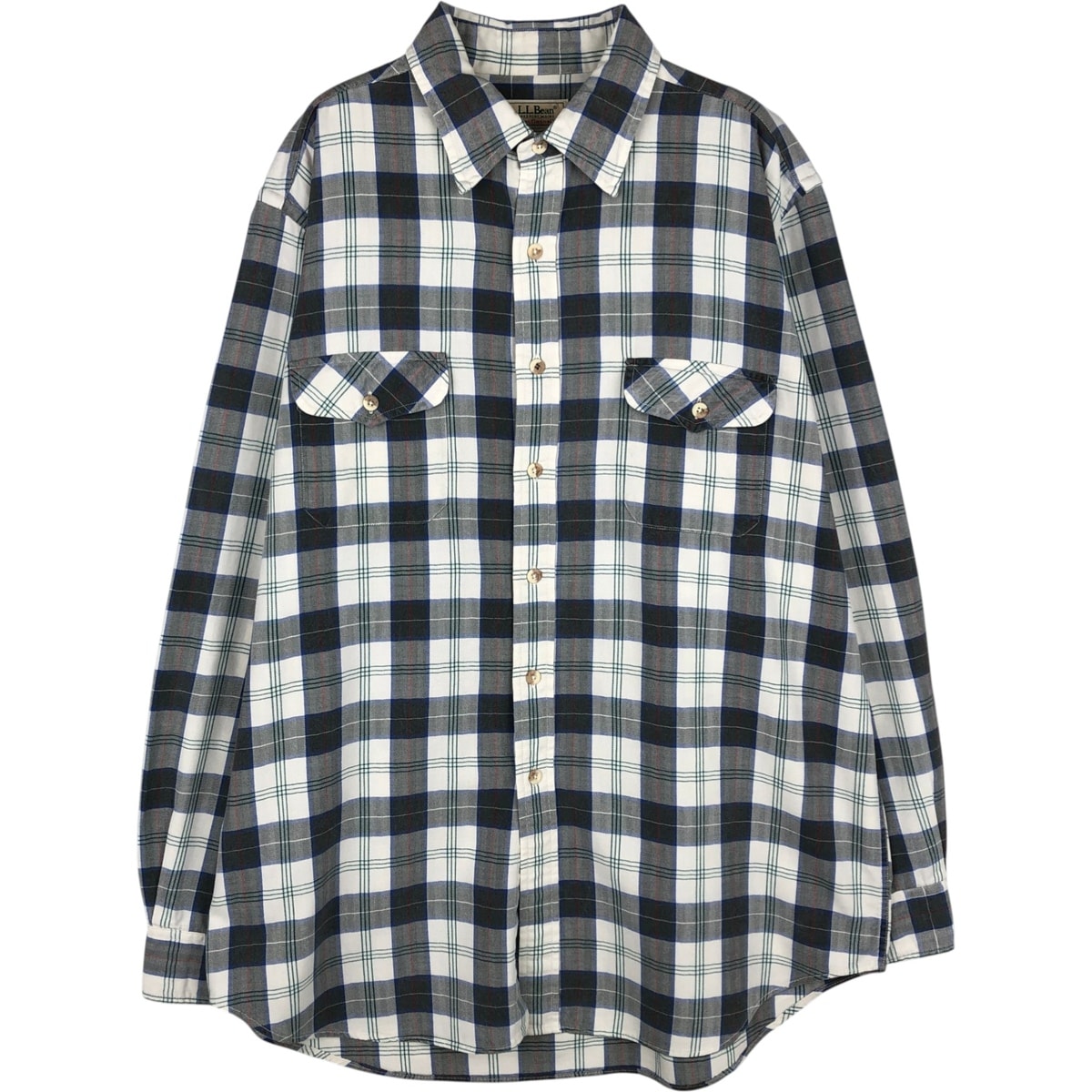 古着 エルエルビーン L.L.Bean 長袖 コットンチェックシャツ USA製 メンズXL相当/eaa628834