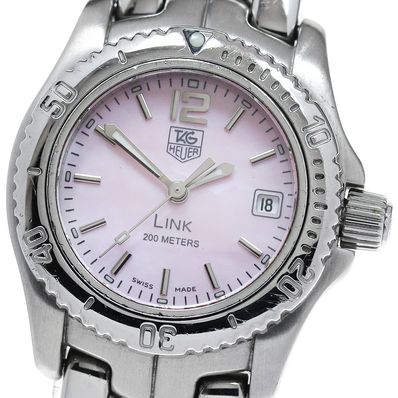 ★保 タグホイヤー リンク デイト WT141M レディース 【中古】