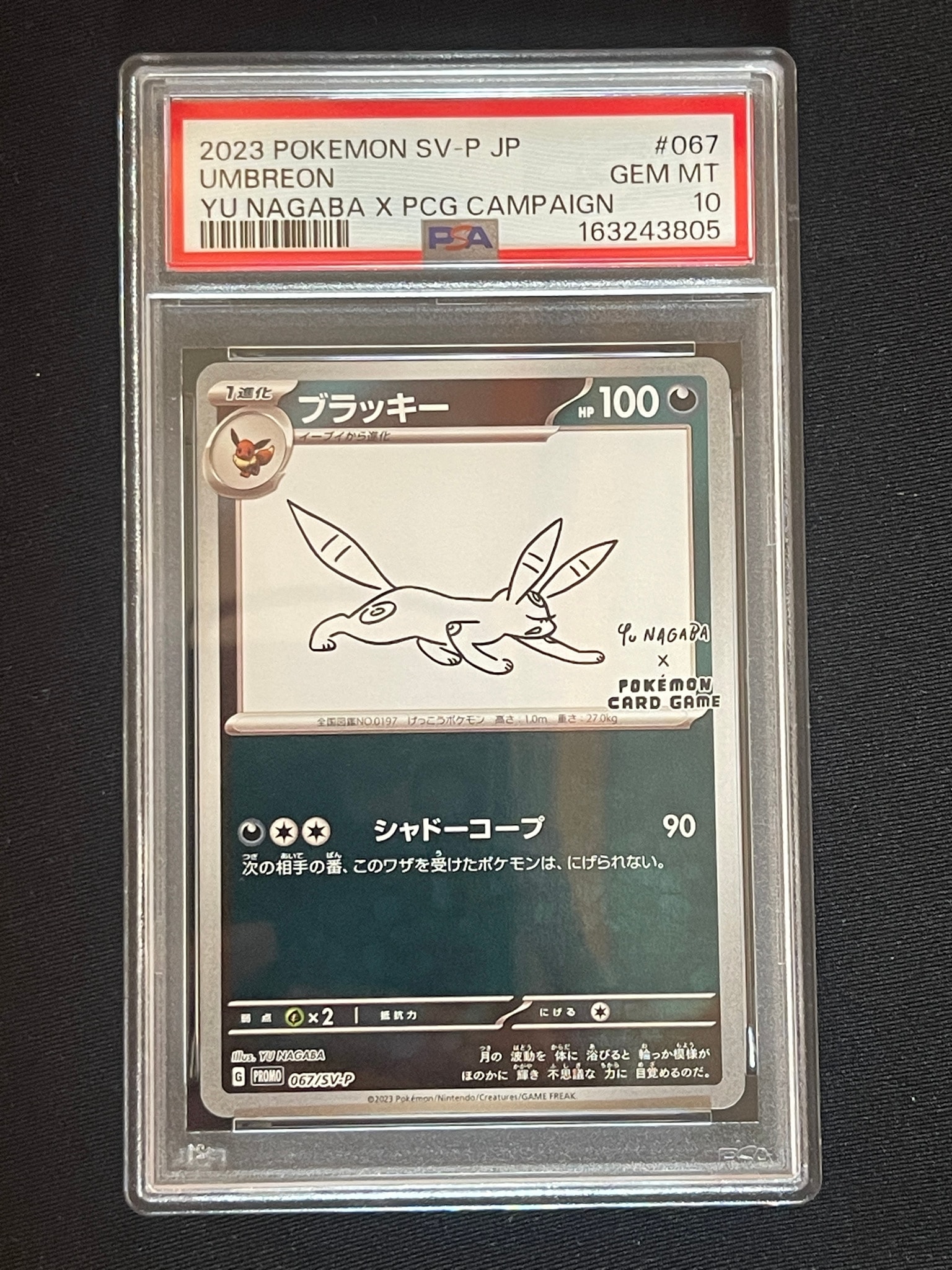 PSA10】ブラッキー: プロモ (ナガバブラッキー) [SV-P 067](「YU