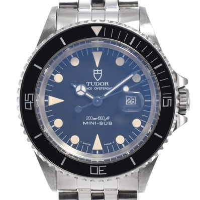 チューダー TUDOR 94400 プリンス デイト ミニサブ ブラック 自動巻き ユニセックス 良品 腕時計 N#150705