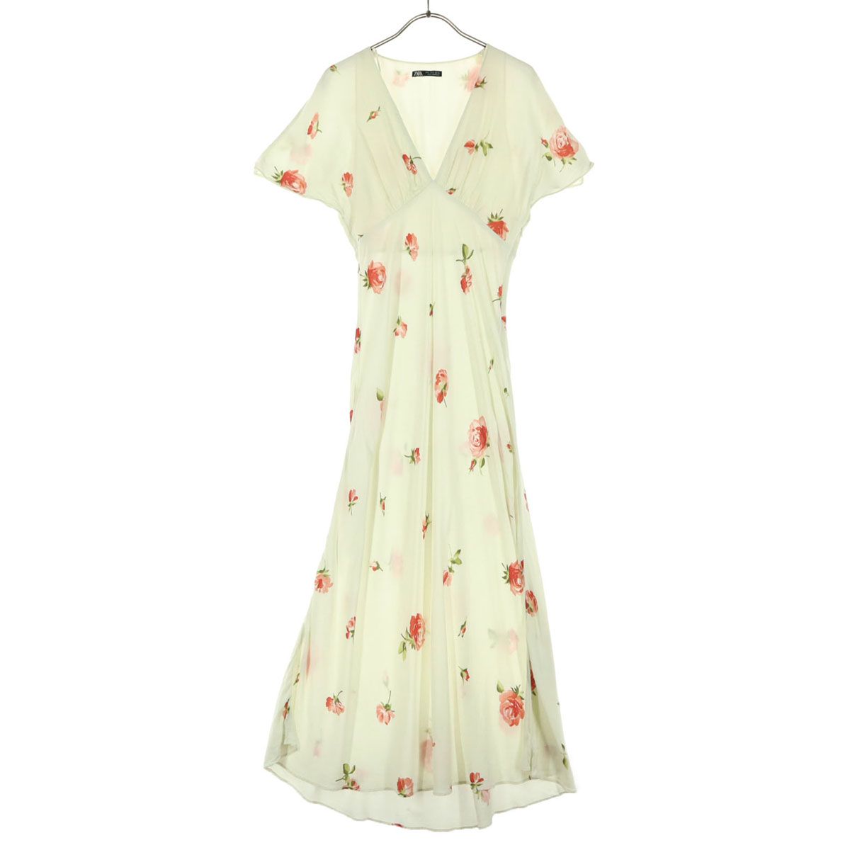 美品 ZARA ザラ 半袖 ロングワンピース