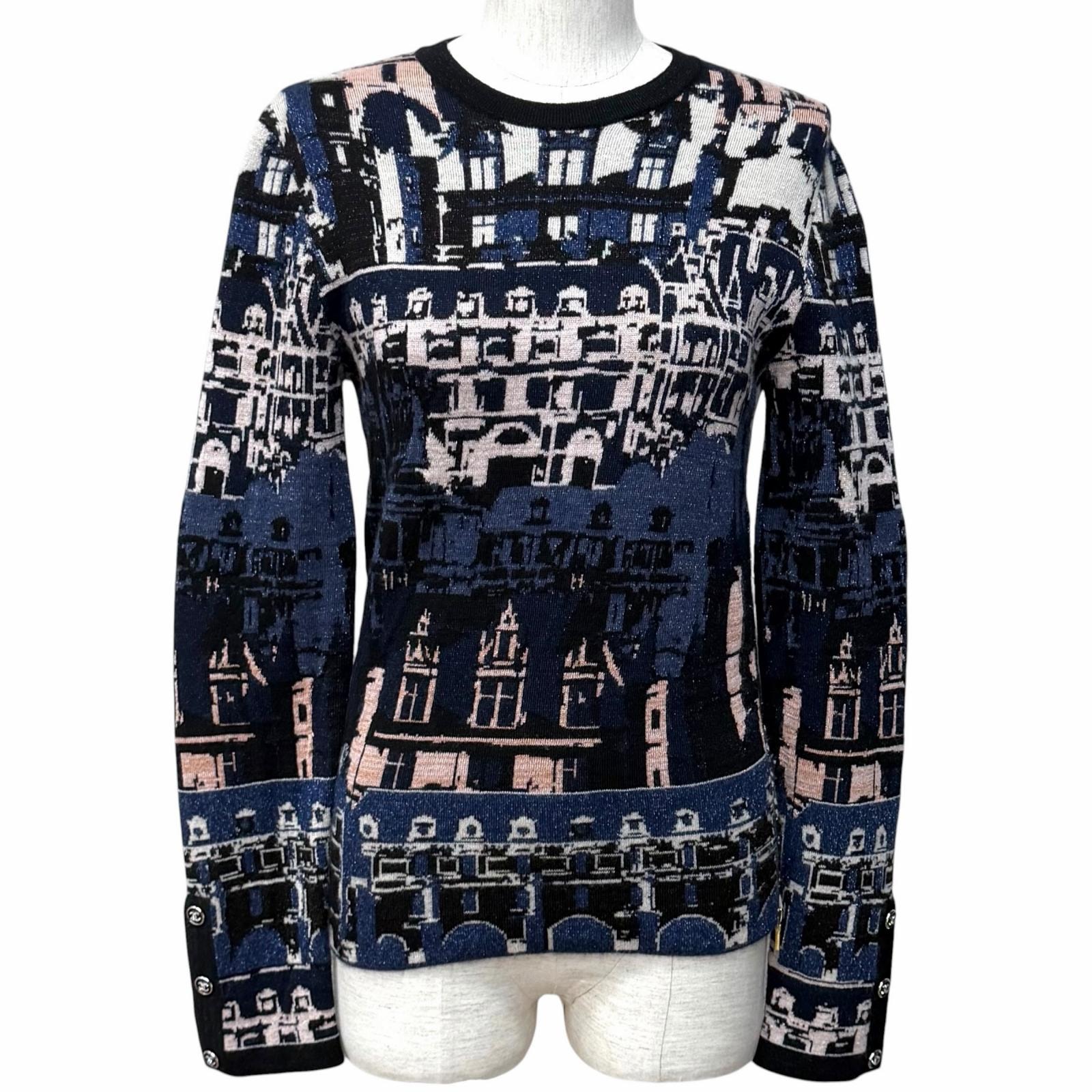 極美品 シャネル ニット マルチ レディース 36 21A P71031