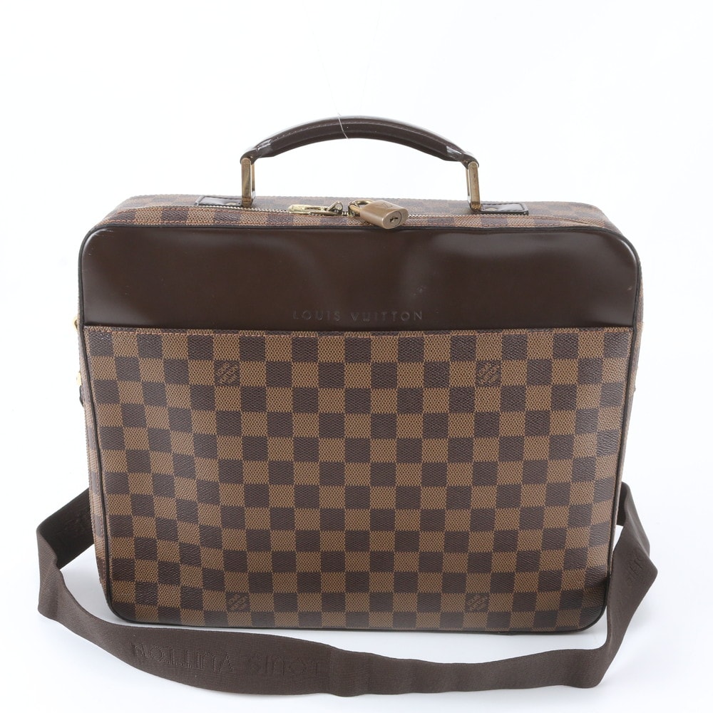 ■美品 ルイヴィトン ダミエ ポルト オルディナトゥール サバナN53355