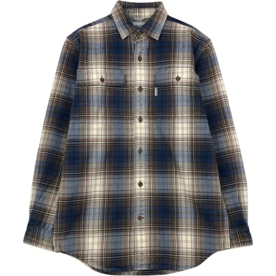 古着 カーハート Carhartt ORIGINAL FIT 長袖 フランネルチェックシャツ メンズS相当/eaa647282