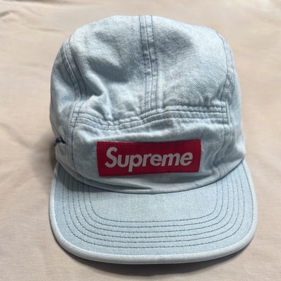 Supreme Denim Camp Cap "Washed Blue" (22FW)