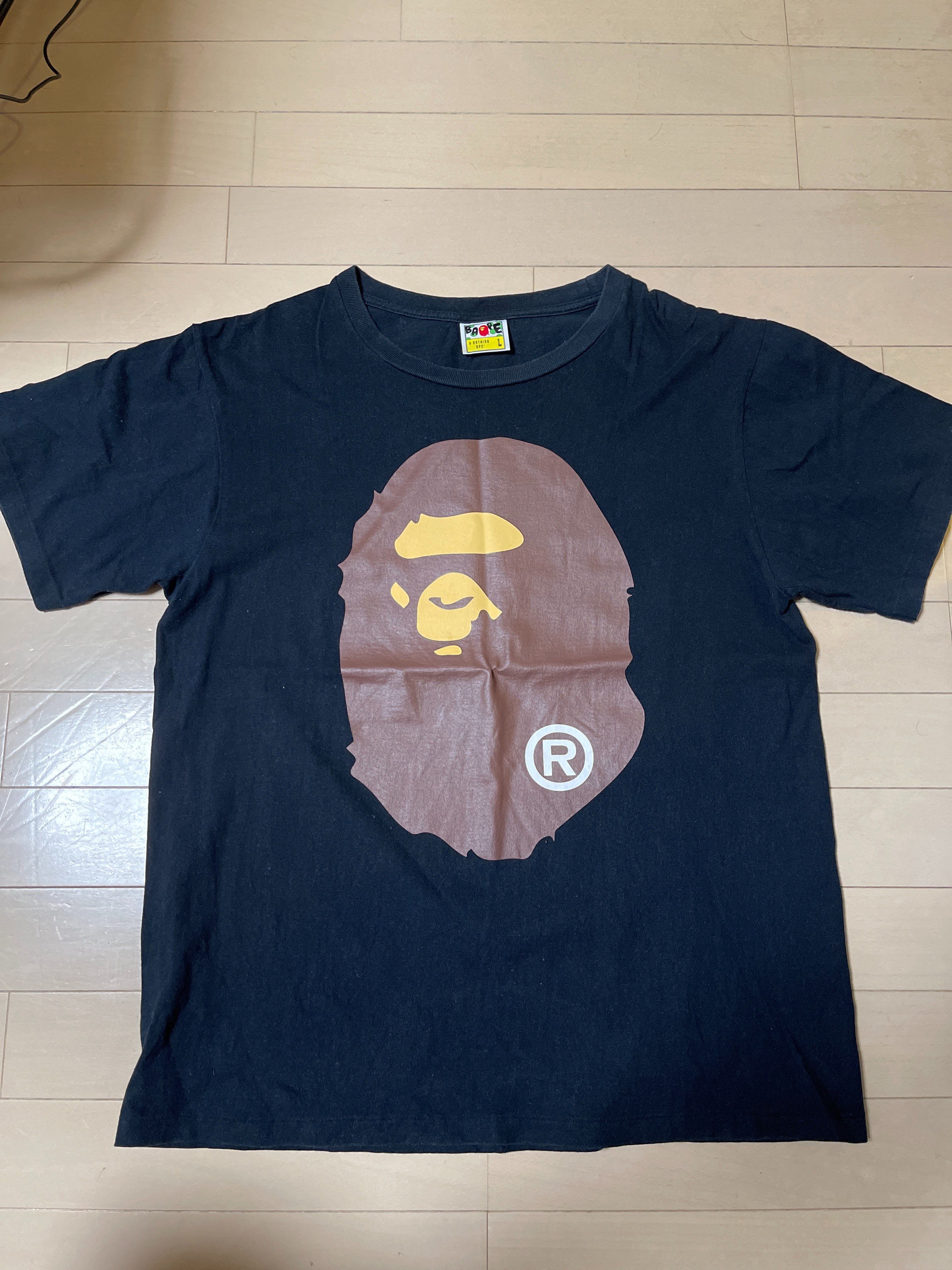 A BATHING APE Big Ape Head Tee "Black"