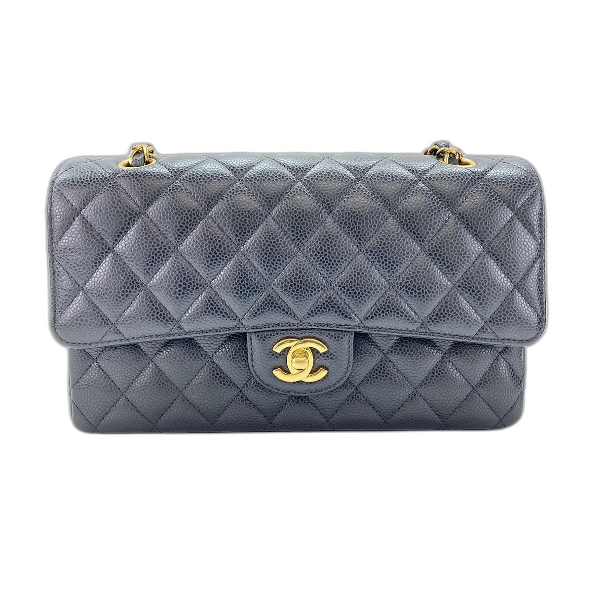 シャネル CHANEL マトラッセ クラシックフラップ ゴールド金具 ショルダーバッグ【中古】