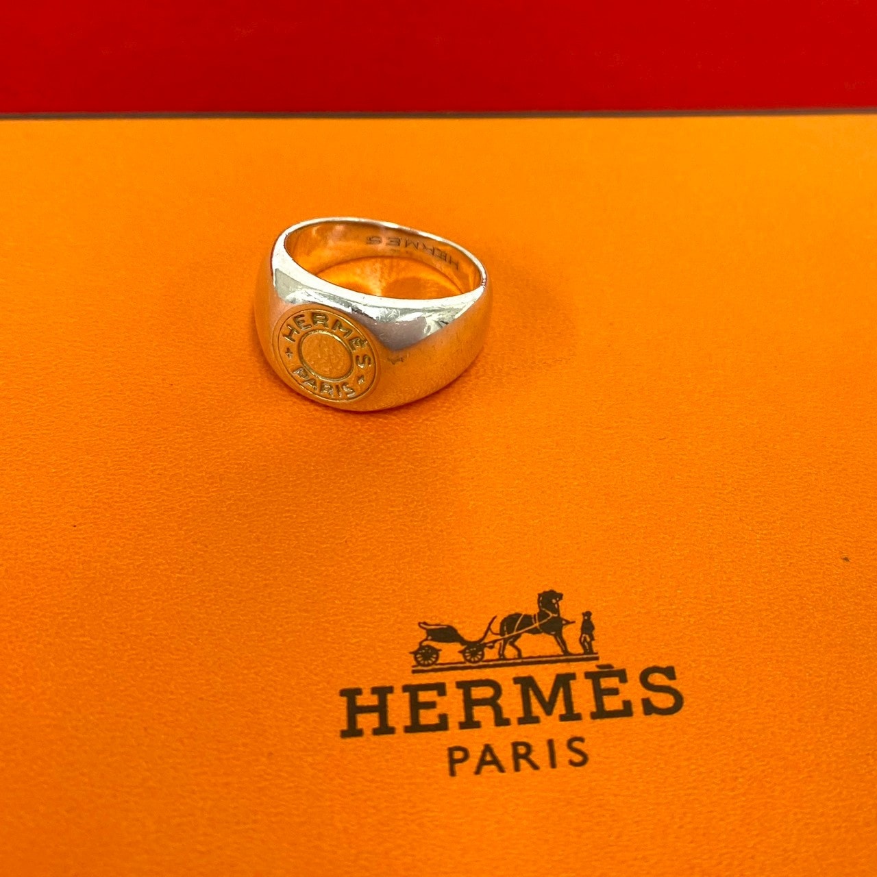 HERMES エルメス セリエ リング シルバー925 K18イエローゴールド リング・指輪 12号 シルバー
 26870
