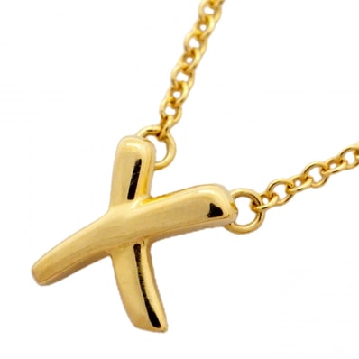 ★SALE【6jcb0567】ティファニー ネックレス キス K18YG イエローゴールド【中古】レディース