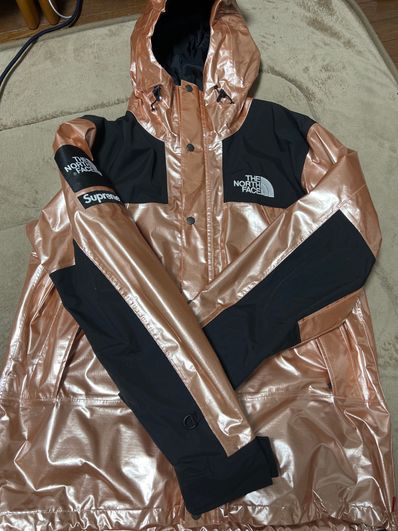 Supreme x The North Face Metallic Mountain Parka "Pink"