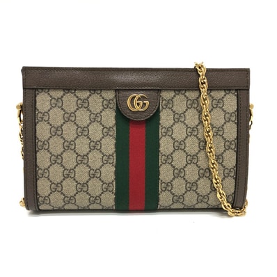グッチ GUCCI オフィディア GG スモール 503877 チェーン カバン ショルダーバッグ GGスプリームキャンバス ブラウン