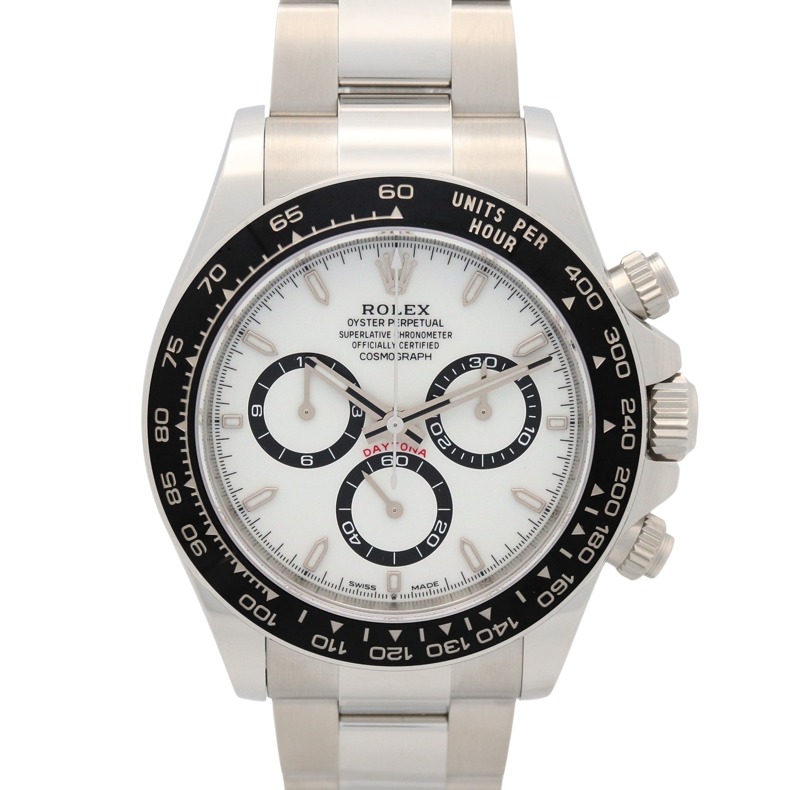 ロレックス ROLEX デイトナ ランダム番 腕時計 時計 ステンレススチール メンズ ホワイト系 126500LN 【中古】