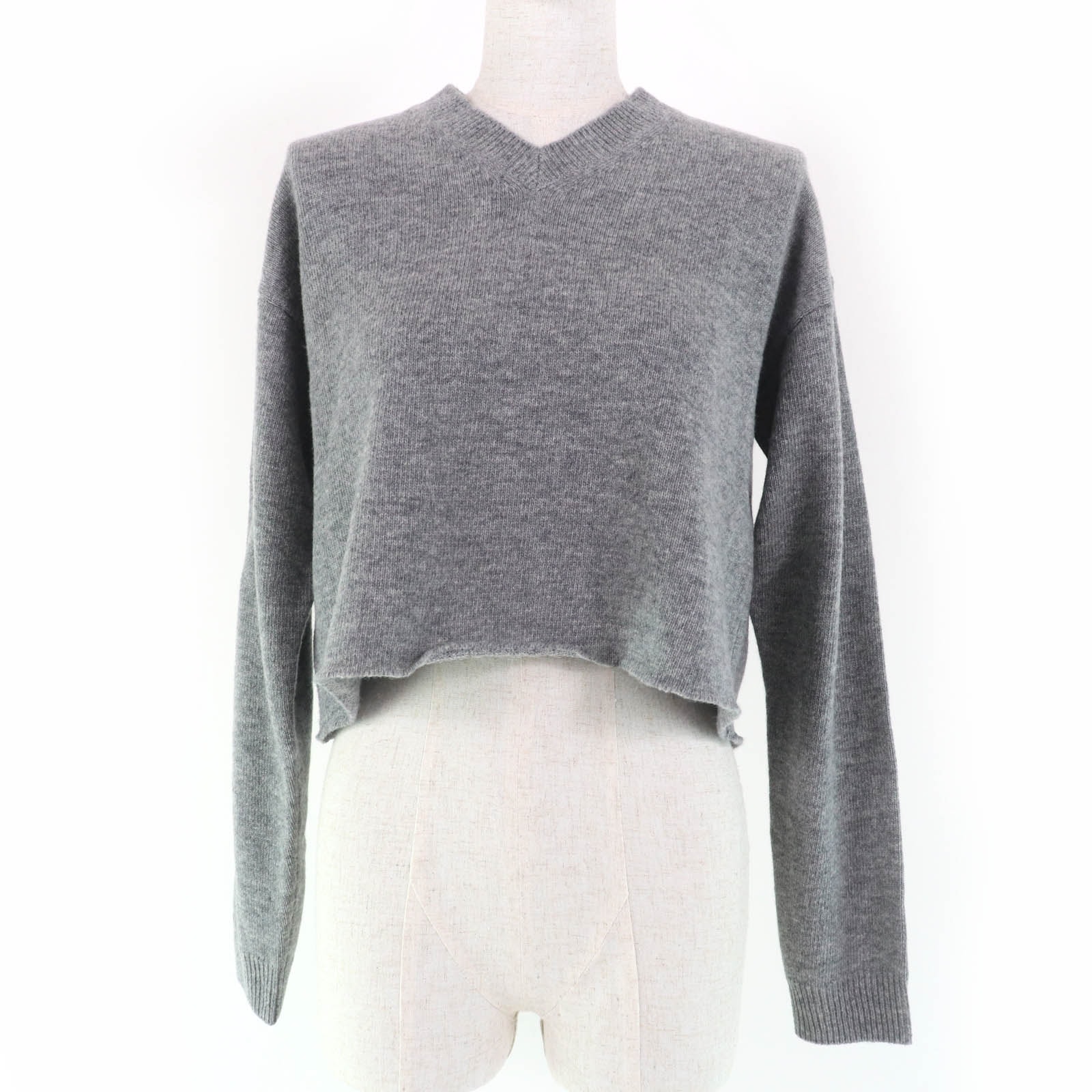 極美品 ミュウミュウ
 ニット グレー レディース 38